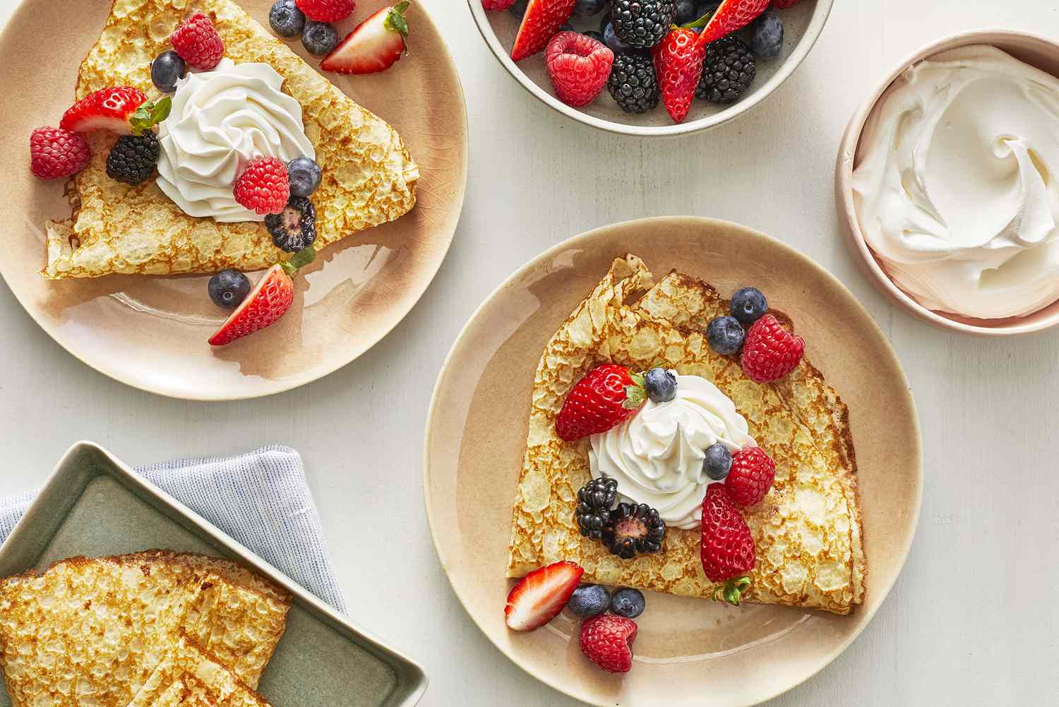 Say yes to breakfast and dinner crepes!