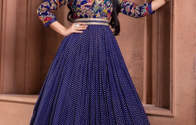 Eternal Chic: Simple Parrot Green Sarees, Gold Bangles, and Ethnic Dress for Girls